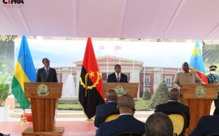  DECLARAÇÕES À IMPRENSA DO PRESIDENTE DA REPÚBLICA DE ANGOLA, JOÃO LOURENÇO, NO FINAL DA CIMEIRA TRIPARTIDA ENTRE OS CHEFES DE ESTADO DE ANGOLA, RDC E RUANDA.