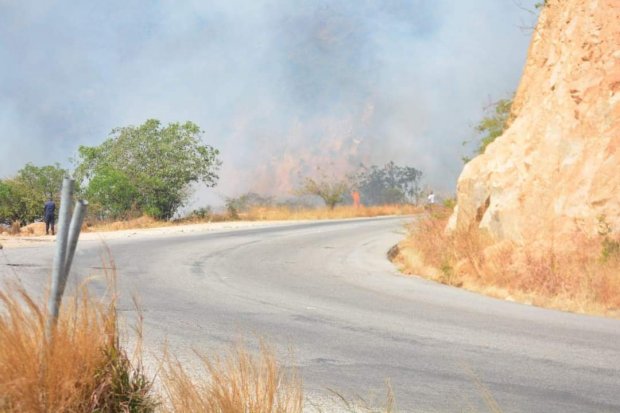  INCÊNDIO DE CAUSA DESCONHECIDA AFECTA SERRA DA LEBA